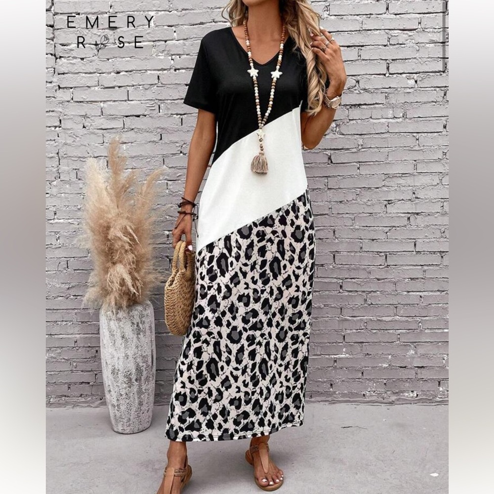 Emery rose leopard dress. Size XL. Worn once